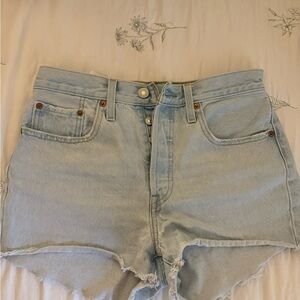 Levi's 501 Light Blue Women's Jean Shorts